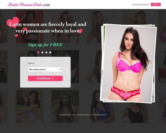 Latin Woman Date Logo